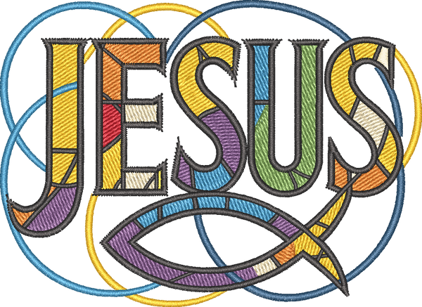 Jesus Fish Abstract