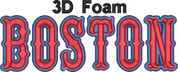 3D Foam Boston Font 2 Color