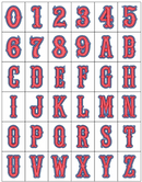 3D Foam Boston Font 2 Color — Full Alphabet