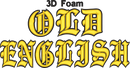 3D Foam Old English Font 2 Color