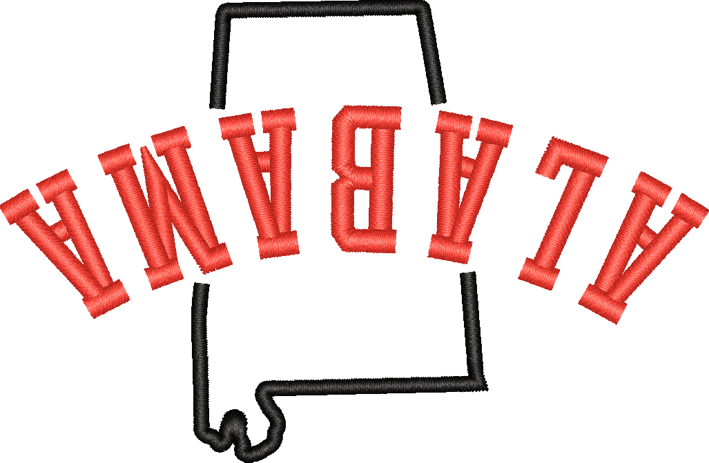 Alabama State Upside Down