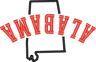 Alabama State Upside Down