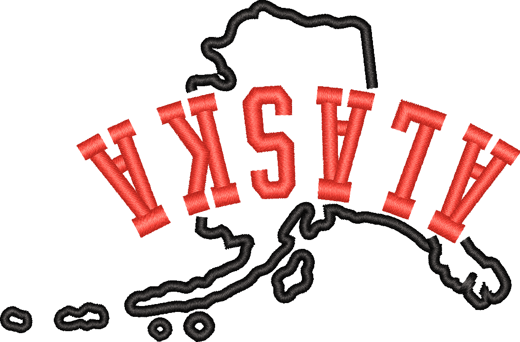Alaska State Upside Down