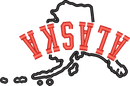 Alaska State Upside Down — embroidery design preview