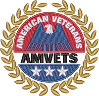 Amvets Logo embroidery design preview
