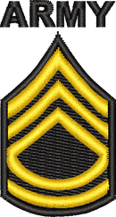 Army embroidery design preview
