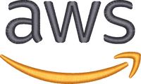 Amazon Web Services embroidery design preview