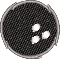 Bowl Ball embroidery design