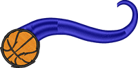 Basketball Tail embroidery
