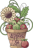 Basket Apples Flower