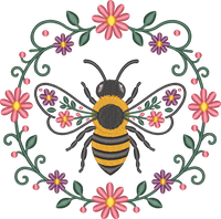Bee Circle Flowers