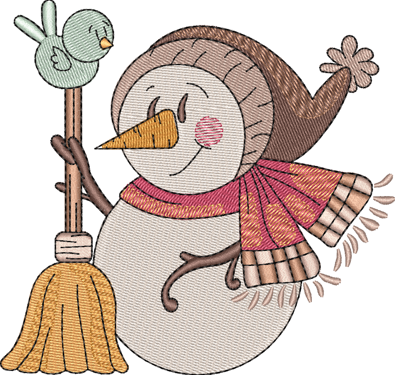Bird Snowman