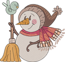 Bird Snowman