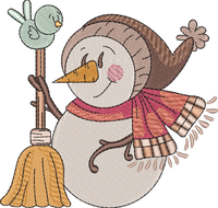 Bird Snowman