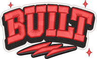 Built 3D Puff Foam embroidery design preview