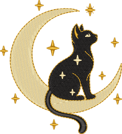 Cat Moon Stars