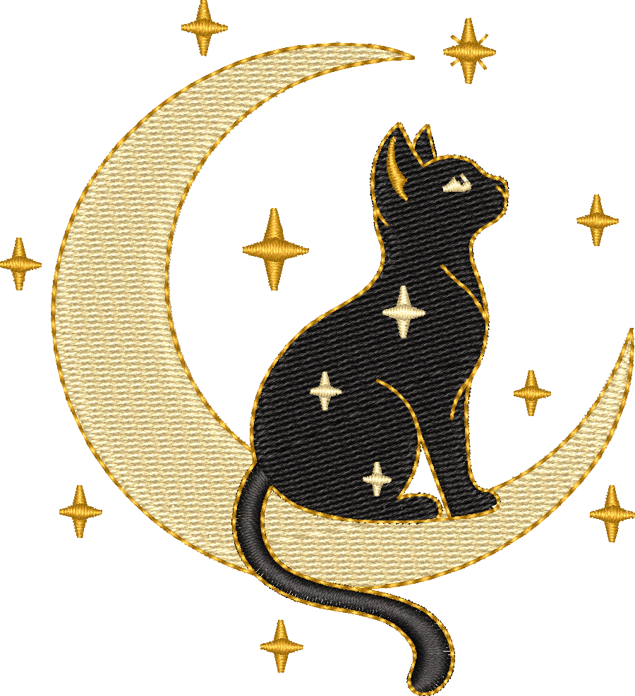 Cat Moon Stars