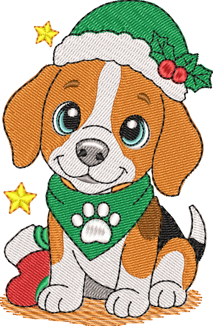 Christmas Puppies Beagle 2