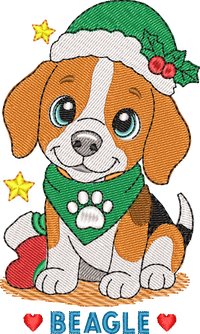Christmas Puppies Beagle