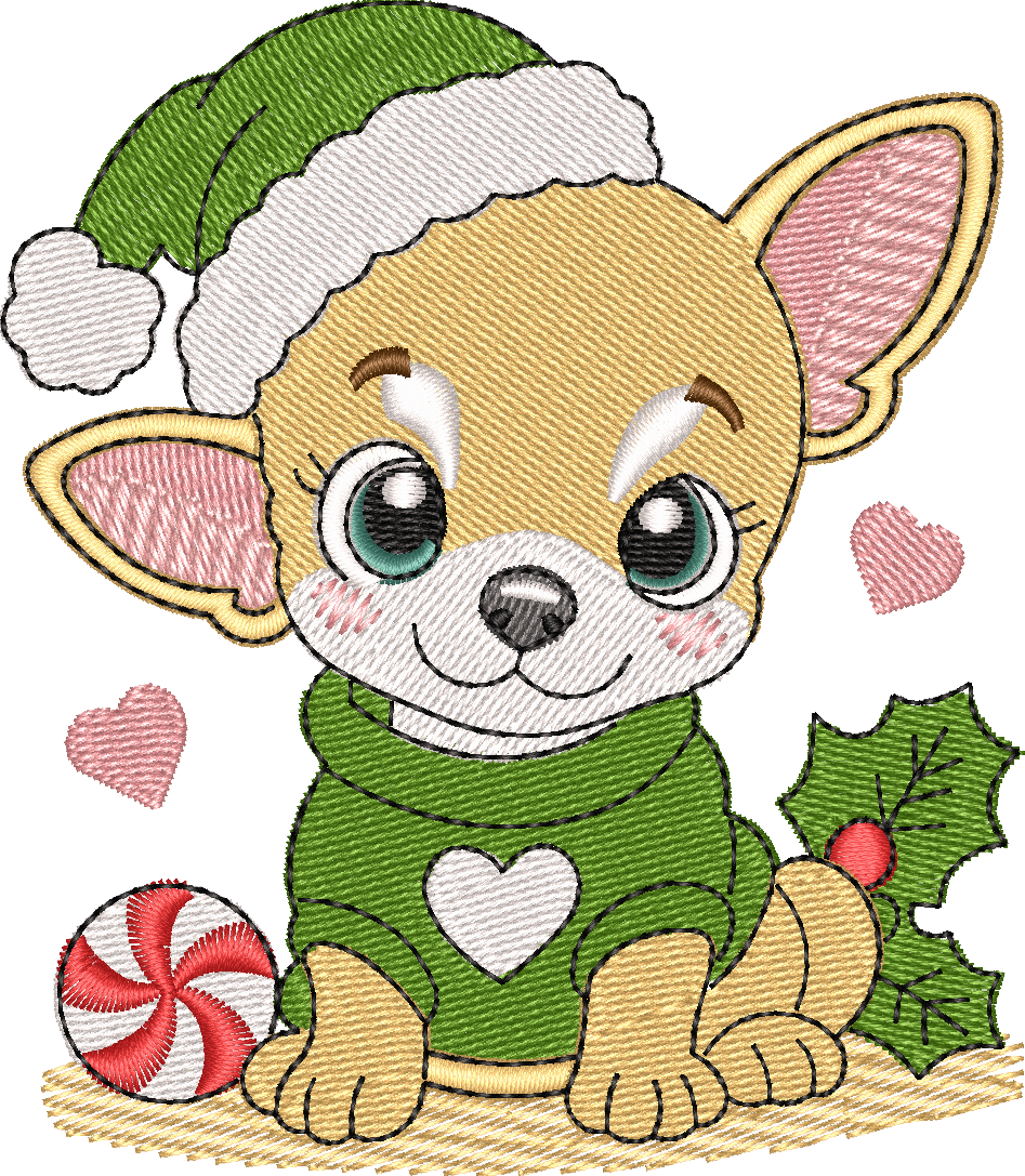 Christmas Puppies Chihuahua 2