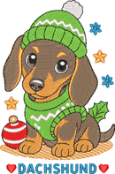 Christmas Puppies Dachshund
