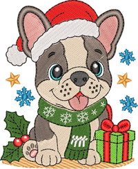 Christmas Puppies French Bulldog 2