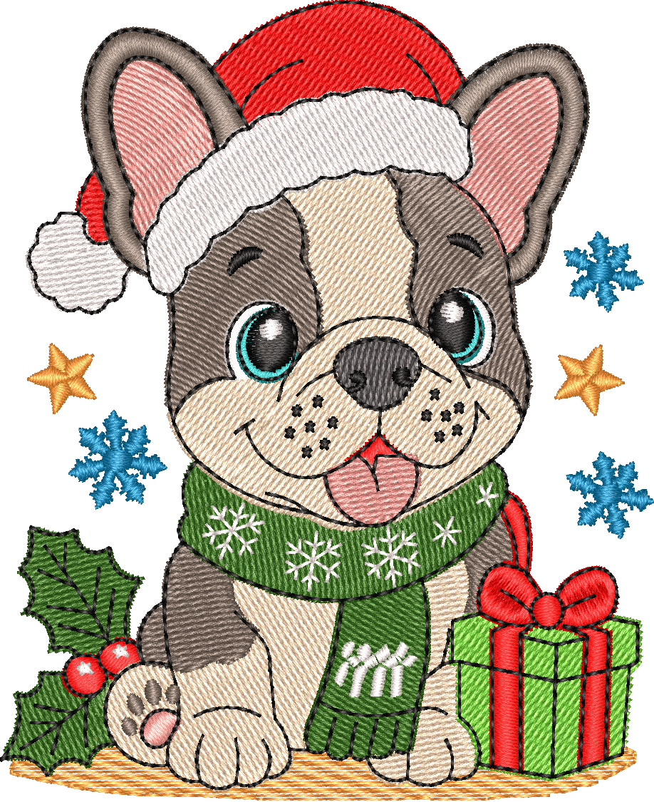 Christmas Puppies French Bulldog 2