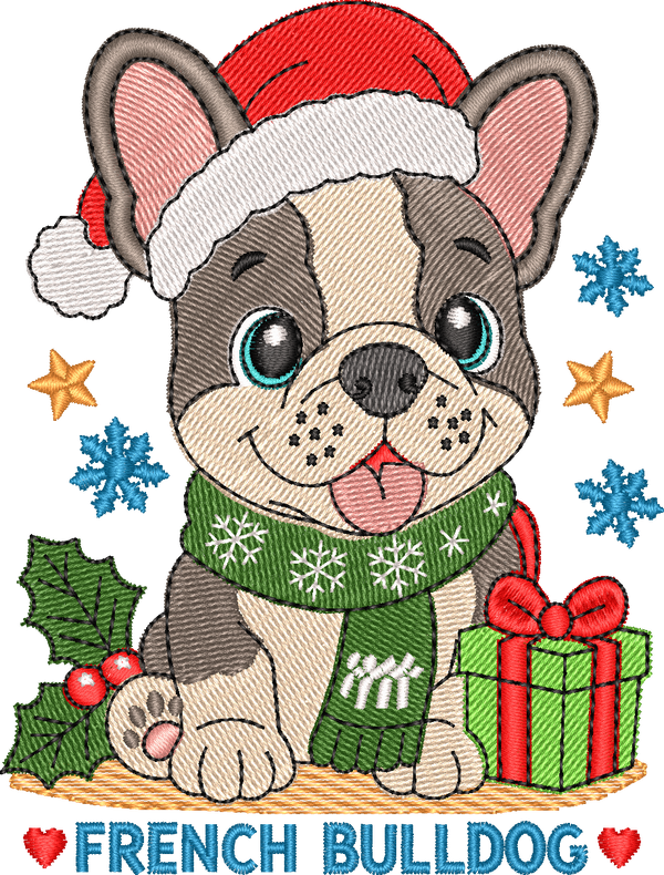 Christmas Puppies French Bulldog