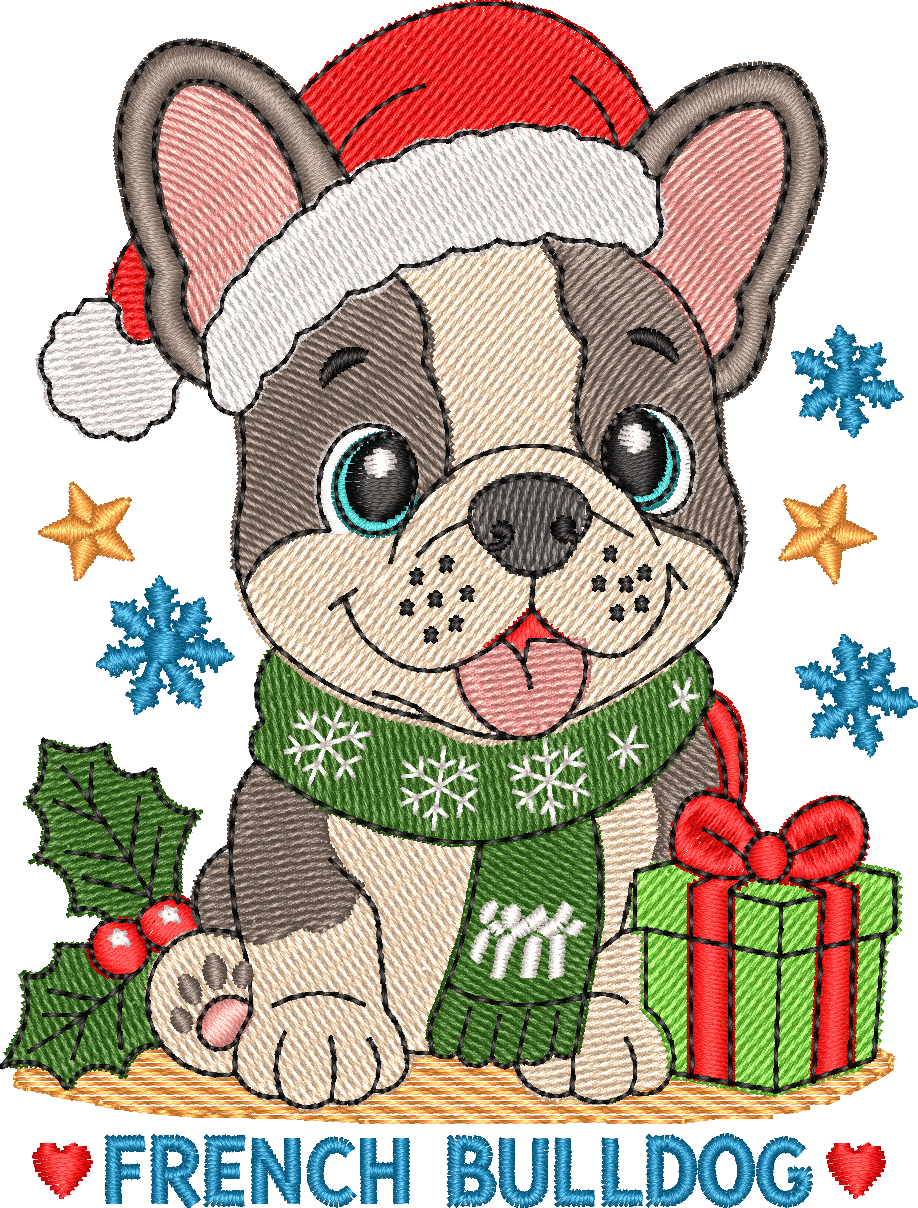 Christmas Puppies French Bulldog