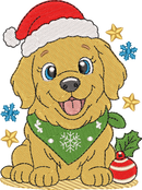 Christmas Puppies Golden Retriever 2