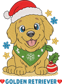 Christmas Puppies Golden Retriever
