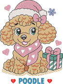 Christmas Puppies Poodle