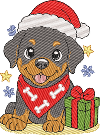 Christmas Puppies Rottweiler 2