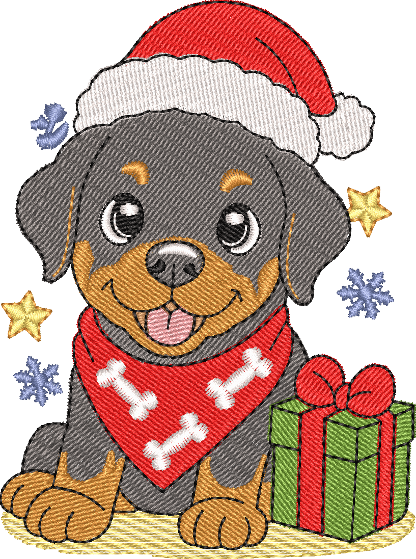 Christmas Puppies Rottweiler 2
