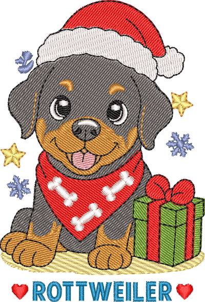 Christmas Puppies Rottweiler