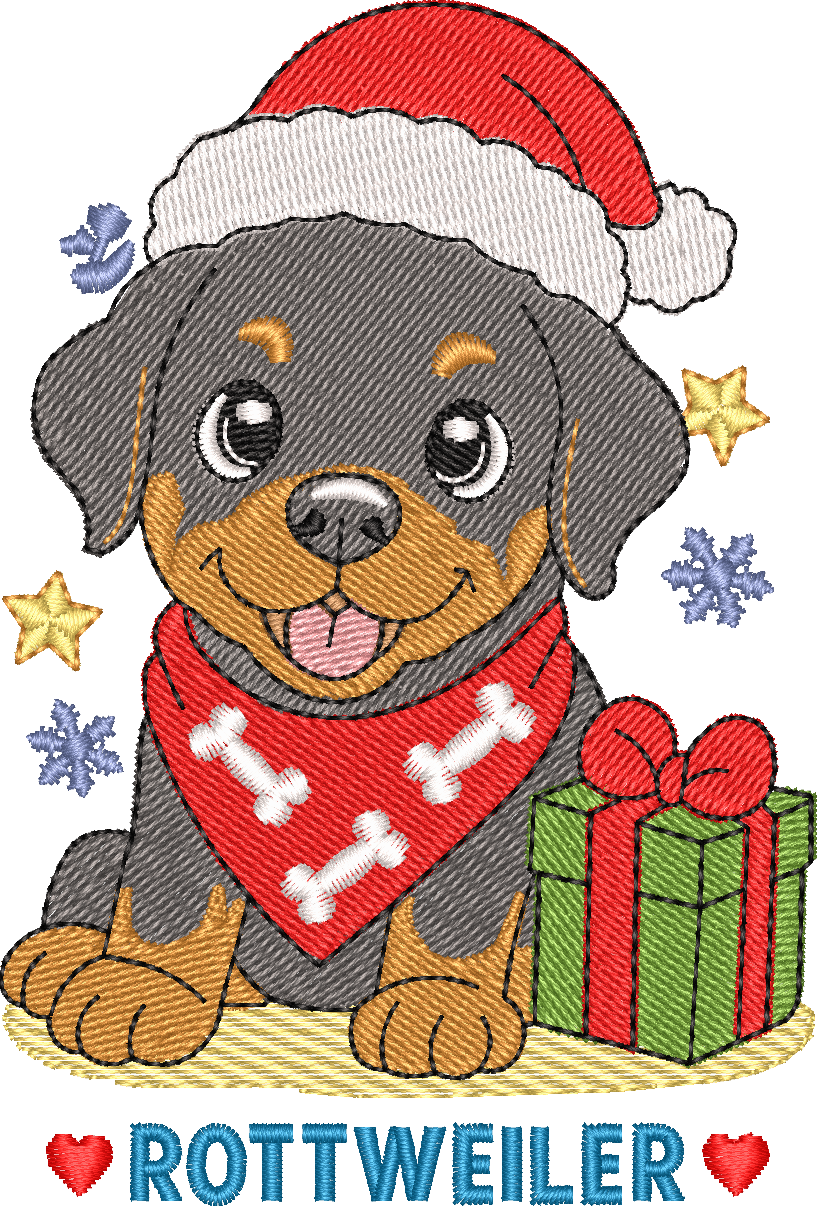 Christmas Puppies Rottweiler