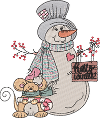 Christmas Snowman Mouse
