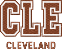 Cleveland City Cap embroidery design preview