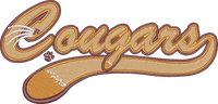 Cougars Mascot Tail — embroidery design preview