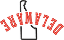 Delaware State Upside Down — embroidery design preview