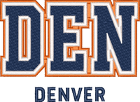 Denver City Cap embroidery design preview