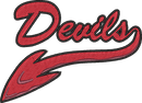 Devils Mascot Tail — embroidery design preview
