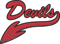 Devils Mascot Tail — embroidery design preview