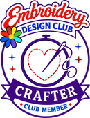 Embroidery Design Club Crafter membership badge