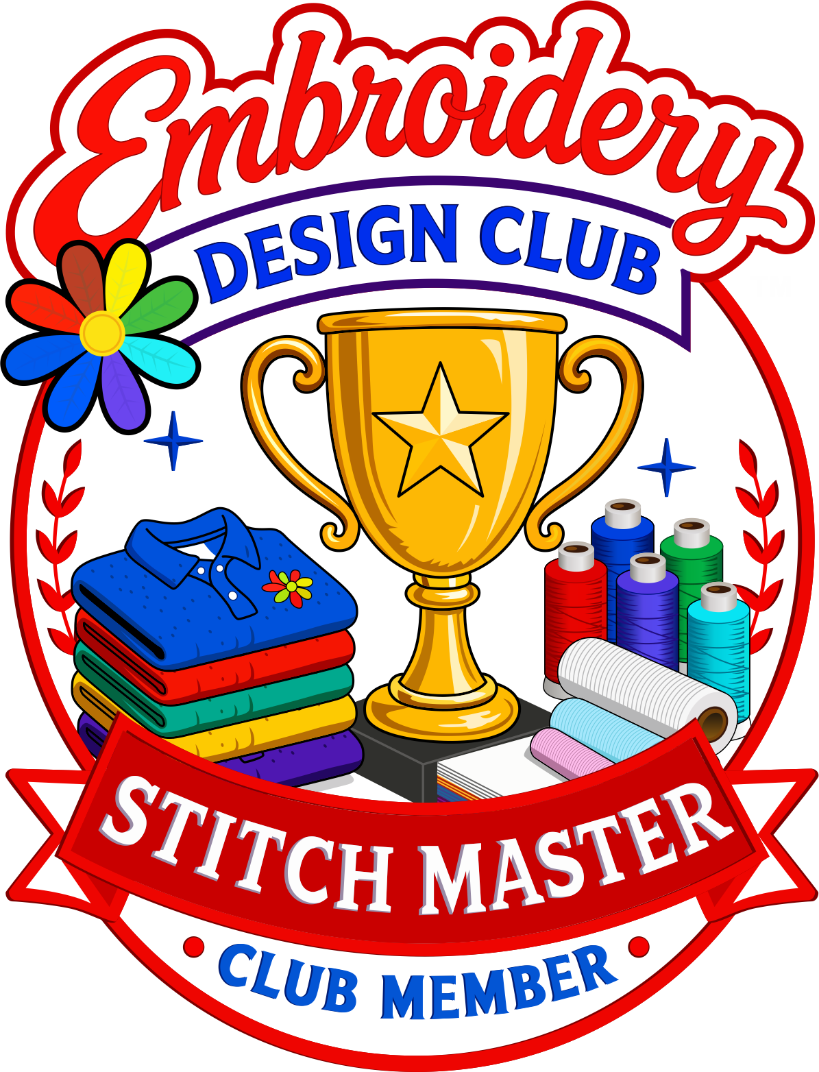 Embroidery Design Club Stitch Master membership badge