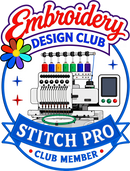 Embroidery Design Club Stitch Pro membership badge