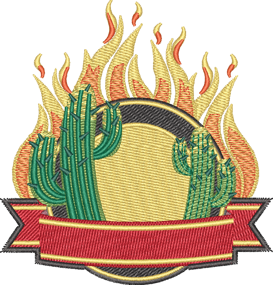 Flaming Cactus Banner
