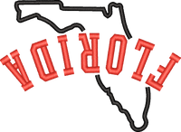 Florida State Upside Down — embroidery design preview