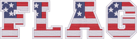 Flag Font 1 alphabet preview