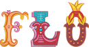 Floral Font 1 alphabet preview